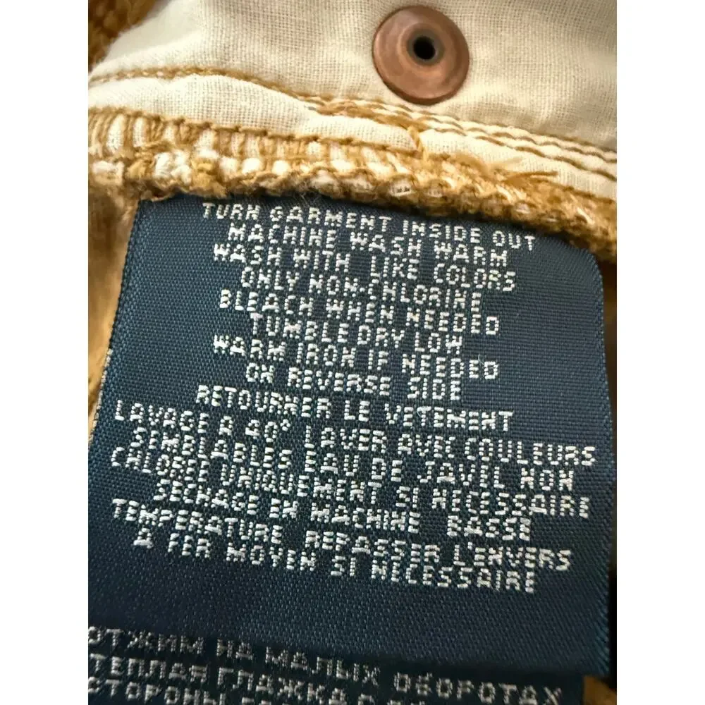 Polo Ralph Lauren Boys Size 8 Camel Cotton Corduroy Pants NWT Straight Leg